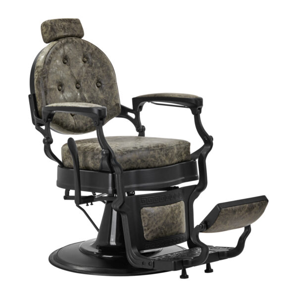 Fotel barberski Gabbiano President "Old Leather" zielony