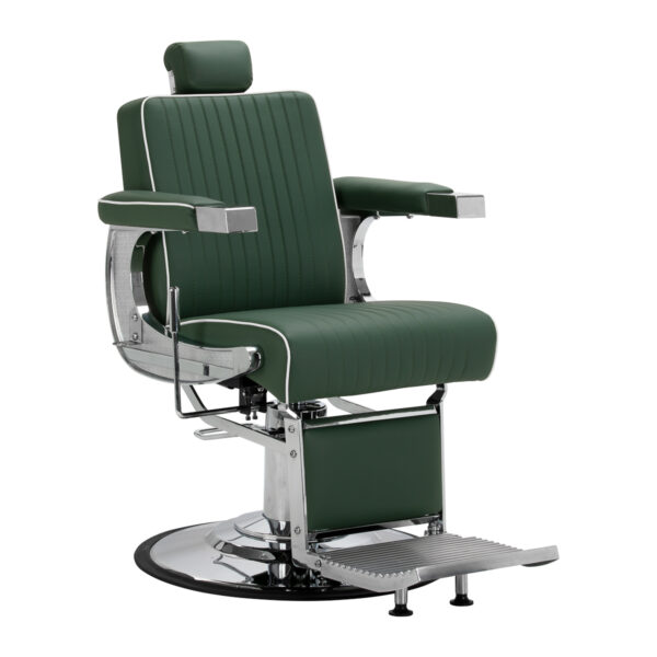 Fotel barberski Gabbiano Visionerio zielony